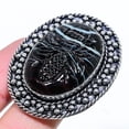 thumbnail image 1 of Natural Banded Agate Gemstone Handmade 925 Sterling Silver Ring Size 7, 1 of 2