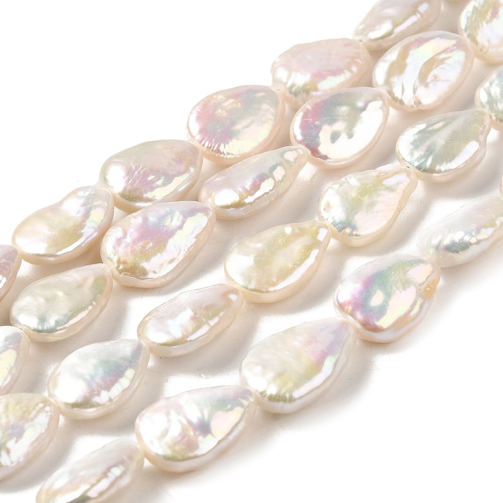 Natural Baroque Pearl Keshi Pearl Beads Strands Cultured Freshwater ...