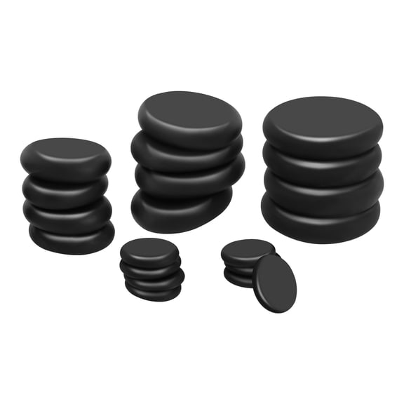 Natural Basalt Massage Stone Heater Box Set for Stress Relief & Improved Circulation