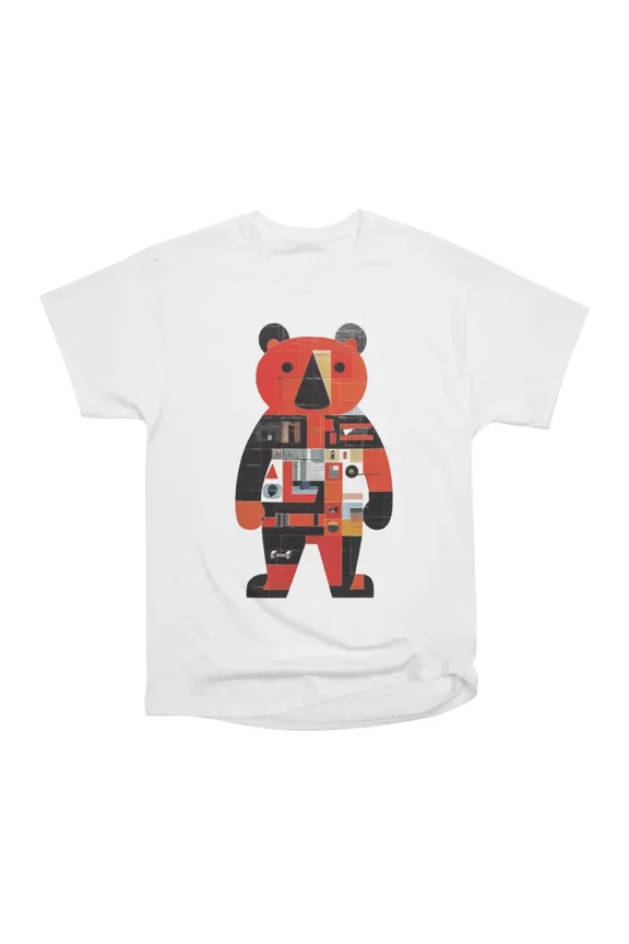 Natural Bear Collage T-Shirt Tee Gift For Him Merch For Her Apparel For Friend