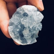 Natural Beautiful Madagascar Celestite Crystal Druzy Cluster Blue Sky Mineral Geode Stone Rough Stone crystal Crystal Crystals Stone Decoration Celestite blue Healing Natural ornament Crystals