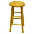 thumbnail image 1 of Natural Beechwood BAR STOOL 24 Inch ASSEM BEVEL SEAT - Set of 2, 1 of 1