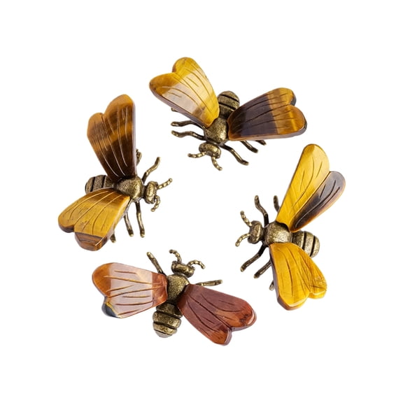 Natural Bees Figurines Animal Statue Sculpture Collectibles Fengshui Ornament Home Decorations