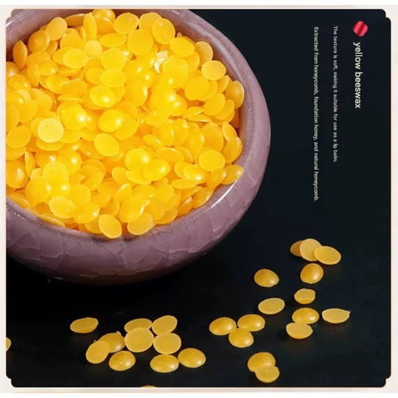 Natural Beeswax DIY Craft Candle Making Wax - for Lipstick Material, Candle Crafting, Handmade Projects, High Quality