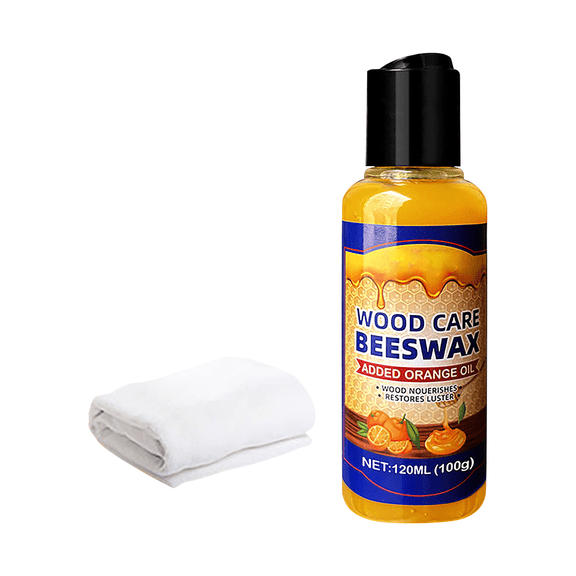 Natural Beeswax Essential Orange Oil Wood Conditioner, Micro-molecularized Floor Polish Repairing Care Beeswaxs Spray for Furniture Polish and Cleaner, Restore Spray for Floors