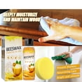 thumbnail image 1 of Natural Beeswax Polish, 60ml Wood Furniture Restorer, Waterproof & Scratch Repair, for Tables/Cabinets/Floors, Non-Toxic, Includes Sponge, 1 of 8