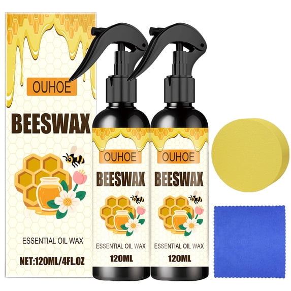 Natural Beeswax Repairing and Care Spray, Natural Beeswax Wood Polish Spray - 120ML