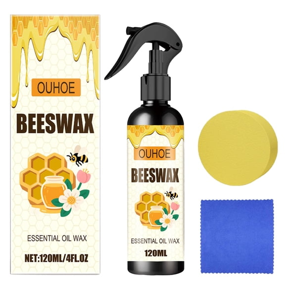 Natural Beeswax Repairing and Care Spray, Natural Beeswax Wood Polish Spray - 120ML