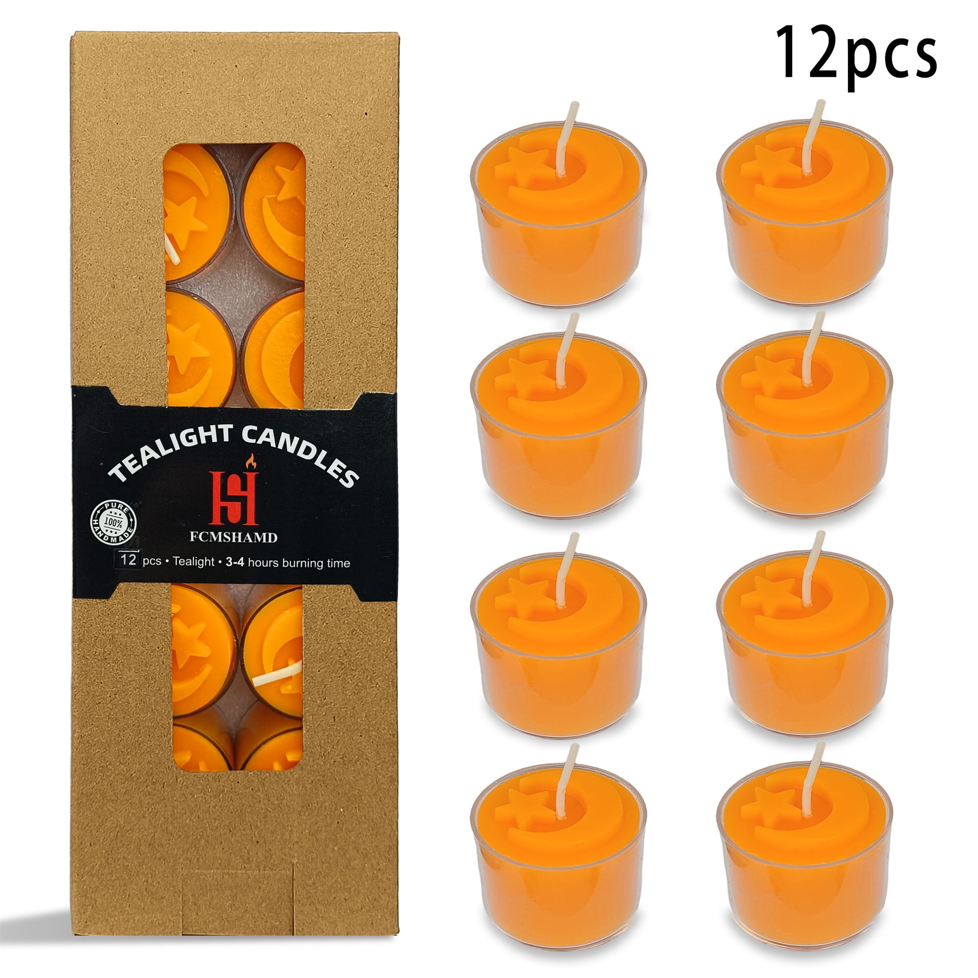 Beeswax Tea Light Candles, 100% Pue Aw Beeswax Tea Lights