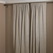 Natural Beige, Classic Tuscany Hemtitch Design Curtain Panel, 3 Inch Rod Pocket, 57 Inch Wide x 84 Inch Long Panel 1 Piece