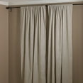 thumbnail image 1 of Natural Beige, Classic Tuscany Hemtitch Design Curtain Panel, 3 Inch Rod Pocket, 57 Inch Wide x 96 Inch Long Panel (1 Piece), 1 of 1