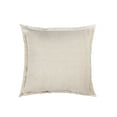 thumbnail image 1 of Natural Beige Fringe So Soft Linen Pillows 26x26 Down Alternative Insert, 1 of 12