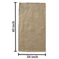 thumbnail image 1 of Natural Biodegradable Jute Burlap Potato Sacks 24" x 40" - Sack Racing For All Ages - Store Food in Eco-Friendly Way - Protect Plants in the Winter (12 Bags), 1 of 7