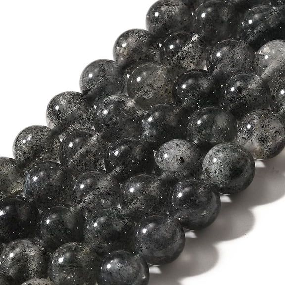 Natural Biotite Beads Strands Round 8~8.5mm Hole: 1mm 47~50pcs/strand 15.35~15.55 inch(39~39.5cm)