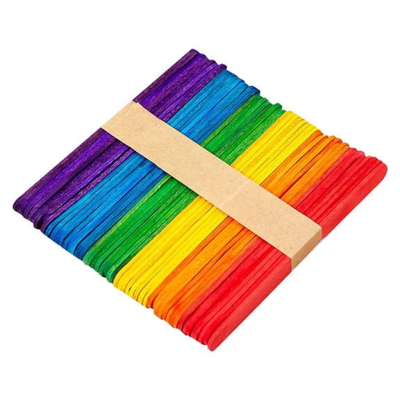 Natural Birch Colored Ice Sticks Handmade DIY Ice Sticks Baked Lollipop Sticks Friendly Additive Bagged Ice Sticks