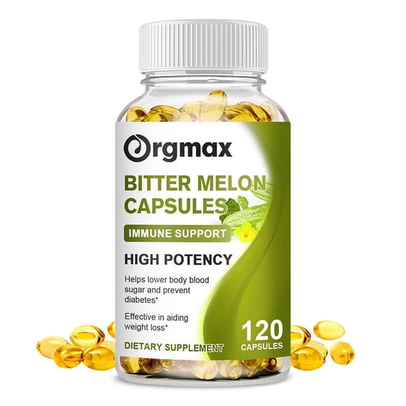 Natural Bitter Melon Extract Pills Help Lower Blood Sugar Weight Lose 120 Capsules
