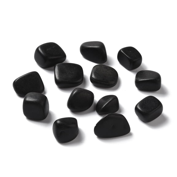 Natural Black Jade Beads No Hole Nuggets Tumbled Stone Vase Filler Gems 16~36x12~30.5x3.5~25mm