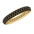 thumbnail image 1 of Rosec Jewels Certified Black Onyx Full Eternity Band - Anniversary Band Ring for Women - AAA Quality - with Jewelry Box, 10K Yellow Gold, US 6.00, 1 of 8