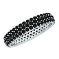 thumbnail image 1 of Rosec Jewels Natural Black Onyx Full Eternity Ring for Women, December Birthstone Band Ring, 14K White Gold, US 8.50, 1 of 8