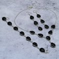 thumbnail image 1 of Natural Black Onyx Gemstone Handmade 925 Sterling Silver Gift Jewelry Set, 1 of 2