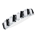 thumbnail image 1 of Rosec Jewels Natural Black Onyx Half Eternity Ring with Moissanite for Women - AAA Quality, 14K White Gold, US 4.00, 1 of 8