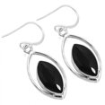 thumbnail image 1 of Natural Black Onyx Women Jewelry 925 Sterling Silver Earring, 1 of 4