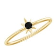thumbnail image 1 of Rosec Jewels Natural Black Spinel Promise Ring for Women, Sunburst Ring - AAA Grade, 18K Yellow Gold, US 11.00, 1 of 6