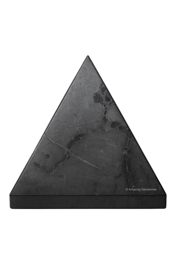Natural Black Tourmaline Pyramid Crystal Healing Stones - 1.5" Pyramid