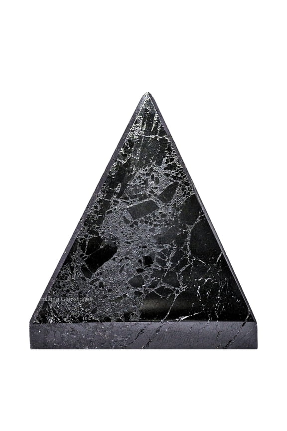 Natural Black Tourmaline Pyramid Crystal Healing Stones - 1" Inch