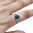 thumbnail image 1 of Natural Black Tourmaline Ring, Raw Black Tourmaline Gemstone Ring, October Birthstone, Tiny Bohemian Ring, 925 Sterling Silver, Womens Ring, Christmas Handmade Statement Jewelry, Rough Tourmaline, 1 of 9
