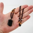 thumbnail image 1 of Natural Black Tourmaline Stone Necklace Crystal Black Tourmaline Pendant0 KP AL, 1 of 11