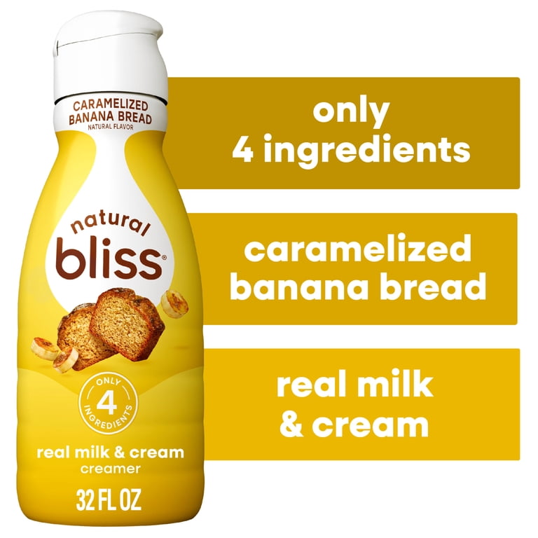 natural bliss Caramelized Banana Bread Flavored Creamer, Gluten
