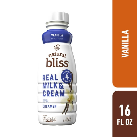 Natural Bliss Vanilla, Liquid Dairy Coffee Creamer, 16 fl oz