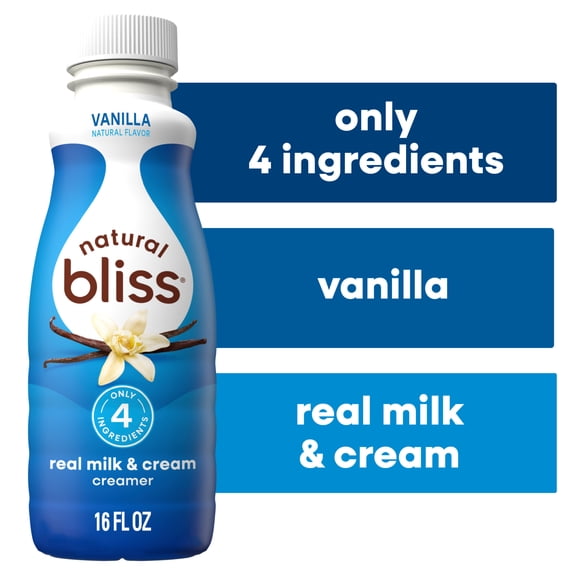 Natural Bliss Vanilla, Liquid Dairy Coffee Creamer, 16fl oz