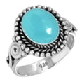 thumbnail image 1 of Natural Blue Chalcedony Women Jewelry 925 Sterling Silver Ring, 1 of 5