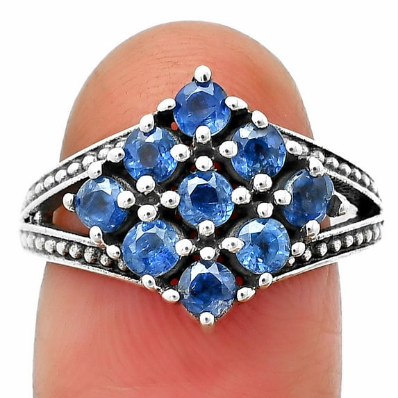 Natural Blue Kyanite - Brazil 925 Sterling Silver Ring s.7 Jewelry DGR1106_D_7 R-1018