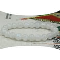 thumbnail image 1 of Natural Blue Moonstone Gemstone 6mm Round Beads Stretch Bracelet 7" Unisex, 1 of 3
