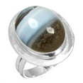 thumbnail image 1 of Natural Blue Opal Women Jewelry 925 Sterling Silver Ring, 1 of 6