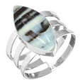 thumbnail image 1 of Natural Blue Opal Women Jewelry 925 Sterling Silver Ring, 1 of 6