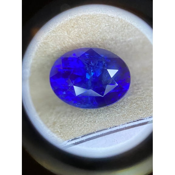 Natural Blue Sapphire Gemstone Sri Lankan 2.43 Carat Oval Shape Sapphire