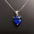 thumbnail image 1 of Natural Blue Sapphire Pendant Silver Pendant Handmade Pendant may birthstone emerald jewelry locket chain Promise Pendant, 1 of 2