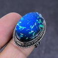 thumbnail image 1 of Natural Blue Triplet Opal Handmade 925 Sterling Silver Ring Size 7.5, 1 of 2