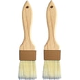thumbnail image 1 of Natural Boar Bristle Pastry & Basting Brush - Non-Shedding, Food-Grade & Heat-Resistant Kitchen Tool for Cooking, Baking, Butter, Egg Wash, Oil, Sauce, Marinade & Cleaning Coffee Grinders, 1 of 4