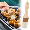 thumbnail image 1 of Natural Boar Bristle Pastry Brush Wooden Handle Basting Brush for Cooking BBQ Baking Oil Butter Sauce Marinade Food Brush Heat Resistant Grill Tool 21×3.7×1cm 1 Pack Kitchen Essential, 1 of 6