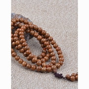 Natural Bodhi Beads Multi-Strand Bracelet 108 Mala Prayer Meditation Yoga Spiritual Jewelry