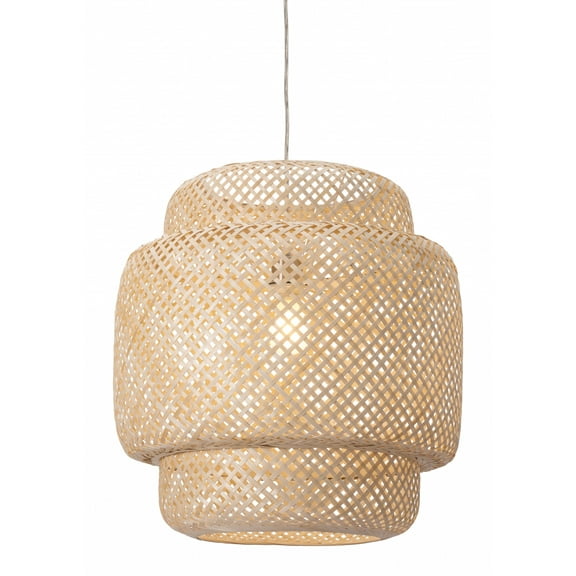 Natural Boho Weave Ceiling Lamp