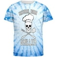 thumbnail image 1 of Natural Born Griller Blue All Over Mens T Shirt Multi X-LG, 1 of 2