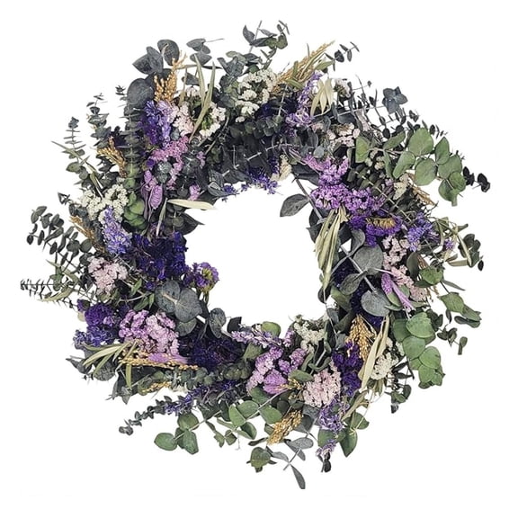 Natural Botanical Dried Floral & Wreath (Magenta Floral)