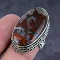 thumbnail image 1 of Natural Boulder Opal Gemstone Handmade 925 Sterling Silver Jewelry Ring S.9, 1 of 2