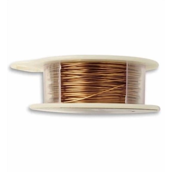Natural Brass Colored Wire, 22ga, (60ft) (2 pk)
